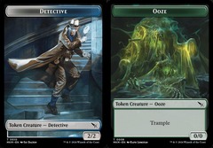 Detective (0010) // Ooze (0008) Double-Sided Token - Foil